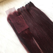Load image into Gallery viewer, Straight 2x4 Raw Lace closure